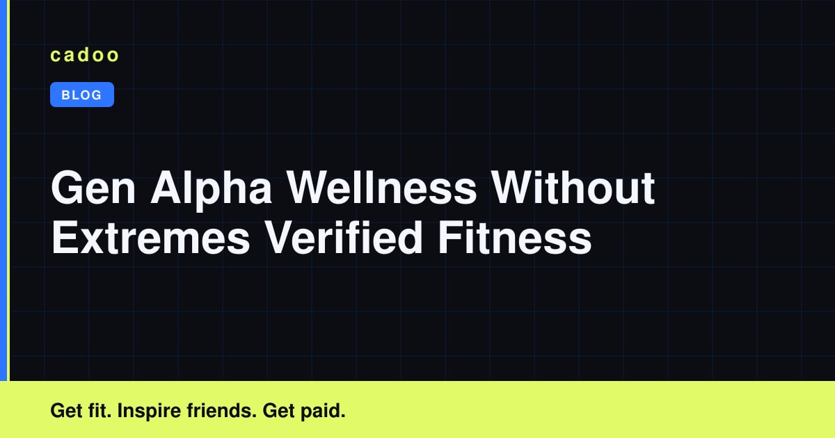 Gen Alpha Wants Wellness Without Extremes. Sell Proof, Not Hype